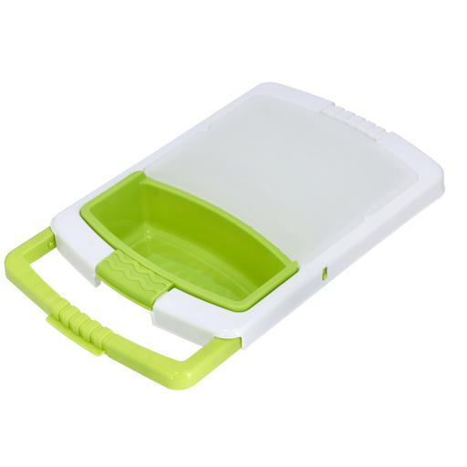 display image 6 for product Multi-Functional Chopping Board, PP Material, RF10334 | Storage Tray & Washing/Draining Basket | Portable Design | Adjustable Length | Multifunctional Kitchen Vegetable Washing Basket