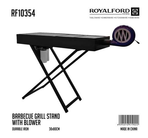 display image 15 for product Barbecue Grill Stand with Blower, RF10354 - Foldable Barbecue Charcoal Grill, Folding Tabletop Kabab Smoker Grill for Outdoor Camping, Durable Iron