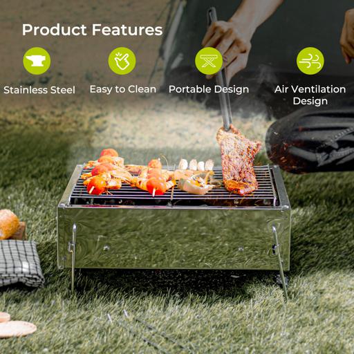 Garden Party Cooking Terrace Camping Travel Foldable Mini BBQ