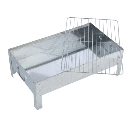 display image 6 for product Barbeque Stand with Grill, Iron Construction, RF10364 - Charcoal Grill, Premium-Quality Material, Folding Tabletop Kabab Smoker Grill for Outdoor Camping