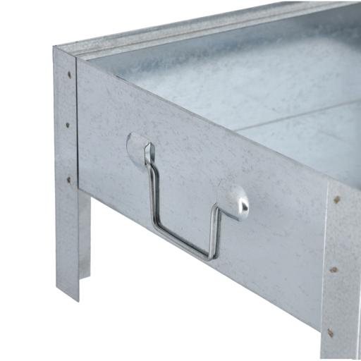 display image 7 for product Barbeque Stand with Grill, Iron Construction, RF10364 - Charcoal Grill, Premium-Quality Material, Folding Tabletop Kabab Smoker Grill for Outdoor Camping