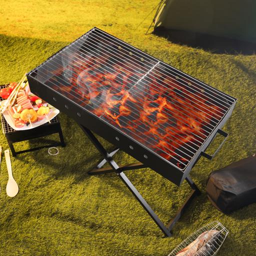Garden Grill Picnic Grill Suitcase Portable Grill Laptop Grill