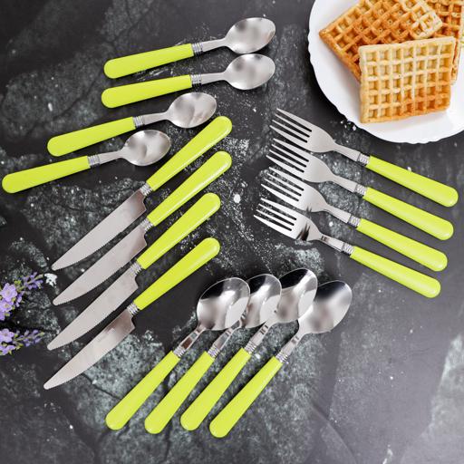 display image 10 for product Delcasa 16Pcs Cutlery Set - Stainless Steel, Include Knives/Forks/Spoons/Teaspoons, Mirror