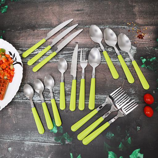 display image 13 for product Delcasa 16Pcs Cutlery Set - Stainless Steel, Include Knives/Forks/Spoons/Teaspoons, Mirror