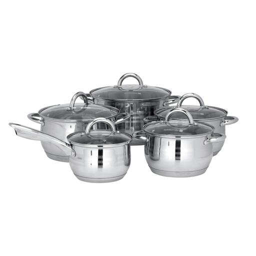 10pcs stainless steel cooking pots and