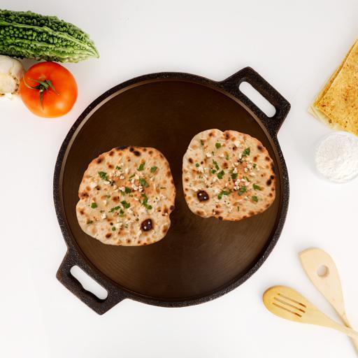 Aluminum Non-stick Dosa Pan Nonstick Dosa Tava Griddle Dosa Pan Round  Griddle Crepe Pancake Easy To cook Indian style Cookware with handle Pizza  Crepe