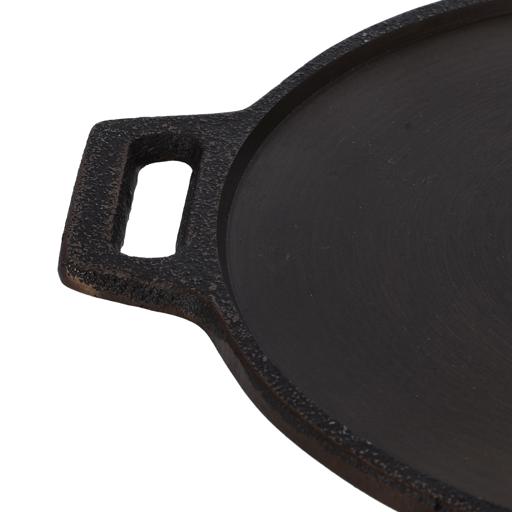 Cast Iron Roti Tawa, Double Handled Cast Iron Crepe Pan For Dosa