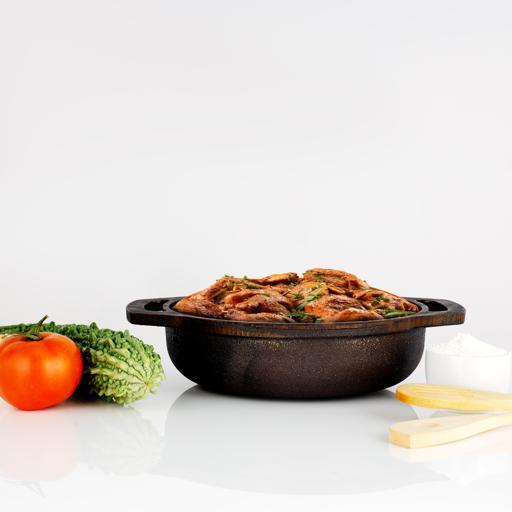 Iron Kadai With Flat Bottom, Induction Friendly Khadai for Cooking