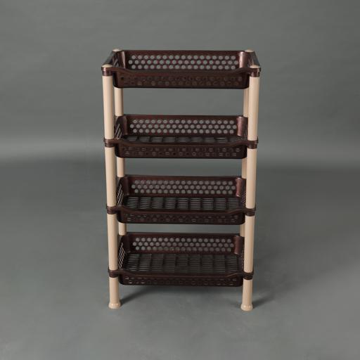 Royal Ford 4 Tier Rattan Storage Cabinet