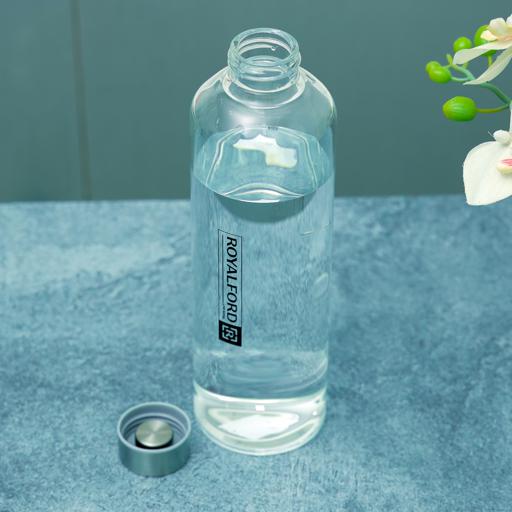 display image 5 for product Water Bottle, 500ml Borosilicate Glass Bottle, RF10432 | BPA-Free Portable & Leak-Resistant Bottle | Ideal for School, Home, Office, Travel, Sport, Gym, Etc