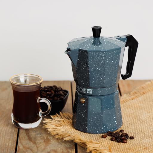 Moka, Espresso coffee maker. 6 cups.,grey