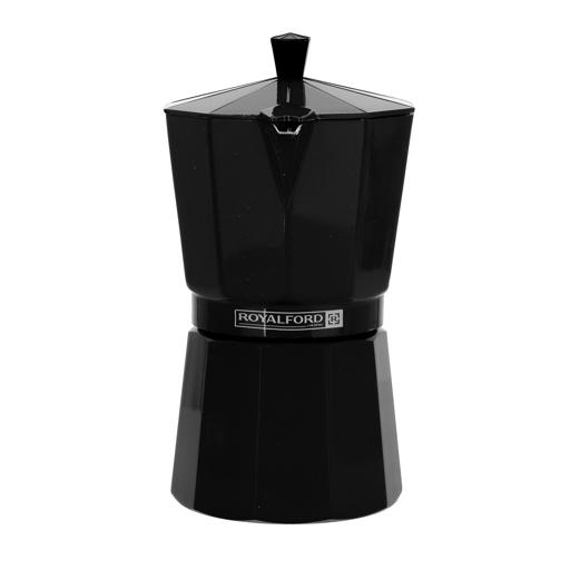 display image 6 for product Espresso Coffee Maker, Aluminium Coffee Maker, RF10438 | Polymer Stay Cool Handle and Knob | Can Be Used on Any Gas Stove or Electric Stove Top | 150ml Capacity