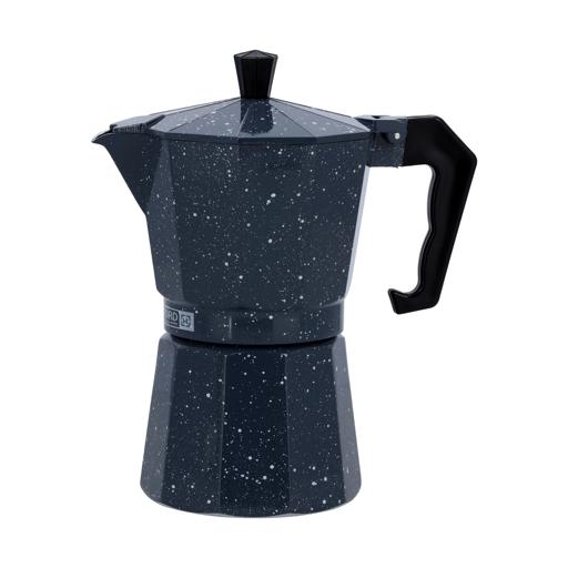 display image 0 for product Espresso Coffee Maker, Aluminium Coffee Maker, RF10440 | Polymer Stay Cool Handle and Knob | Can Be Used on Any Gas Stove or Electric Stove Top | 450ml Capacity