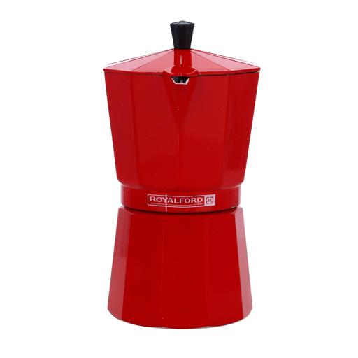 display image 5 for product Espresso Coffee Maker, Aluminium Coffee Maker, RF10440 | Polymer Stay Cool Handle and Knob | Can Be Used on Any Gas Stove or Electric Stove Top | 450ml Capacity