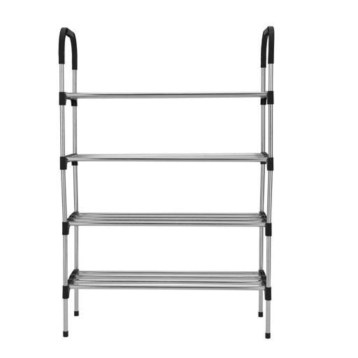 Blue Shoe Rack 4 Tier Stackable Shoe Rack, Lightweight For Entryway,  Hallway And Closet