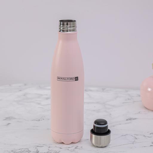 Milk Tea Matte Stainless Steel Water Bottle, Leak Proof - 500ml