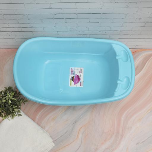 display image 2 for product Baby Bath Tub, Good Quality Plastic Material, RF10446 | Ergonomic And Spacious, Soft Curved | Durable, Lightweight