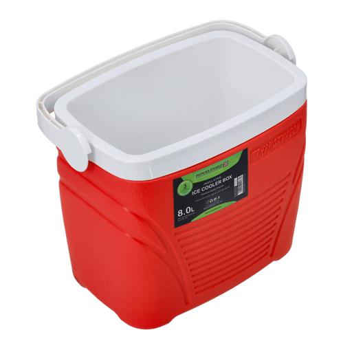 display image 13 for product Insulated Ice Cooler Box, 8L Portable Ice Chest, RF10475 | 3 Layer PP-PU-HDPE | Premium Quality Polymer | Thermal Insulation | Camping Cooler Ice Box for BBQs, Outdoor Activities