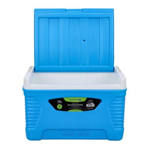 display image 5 for product Insulated Ice Cooler Box, 14L Portable Ice Chest, RF10478 | 3 Layer PP-PU-HDPE | Premium Quality Polymer | Thermal Insulation | Camping Cooler Ice Box for BBQs, Outdoor Activities