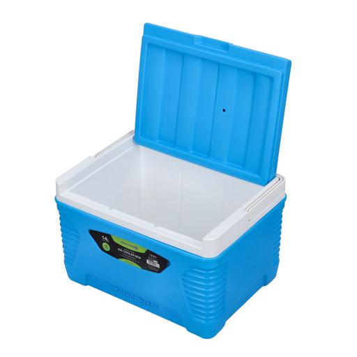 display image 4 for product Insulated Ice Cooler Box, 14L Portable Ice Chest, RF10478 | 3 Layer PP-PU-HDPE | Premium Quality Polymer | Thermal Insulation | Camping Cooler Ice Box for BBQs, Outdoor Activities