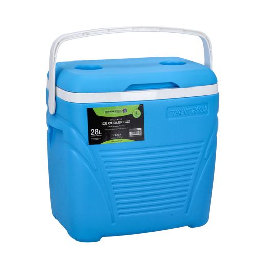 display image 11 for product Insulated Ice Cooler Box, 28L Portable Ice Chest, RF10481 | 3 Layer PP-PU-HDPE | Premium Quality Polymer | Thermal Insulation | Camping Cooler Ice Box for BBQs, Outdoor Activities