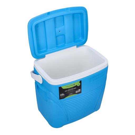 display image 12 for product Insulated Ice Cooler Box, 28L Portable Ice Chest, RF10481 | 3 Layer PP-PU-HDPE | Premium Quality Polymer | Thermal Insulation | Camping Cooler Ice Box for BBQs, Outdoor Activities