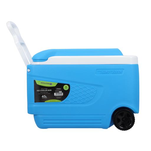 display image 10 for product Insulated Ice Cooler Box, 45L Portable Ice Chest, RF10482 | 3 Layer PP-PU-HDPE | Premium Quality Polymer | Thermal Insulation | Ice Cooler with Wheels & Handle