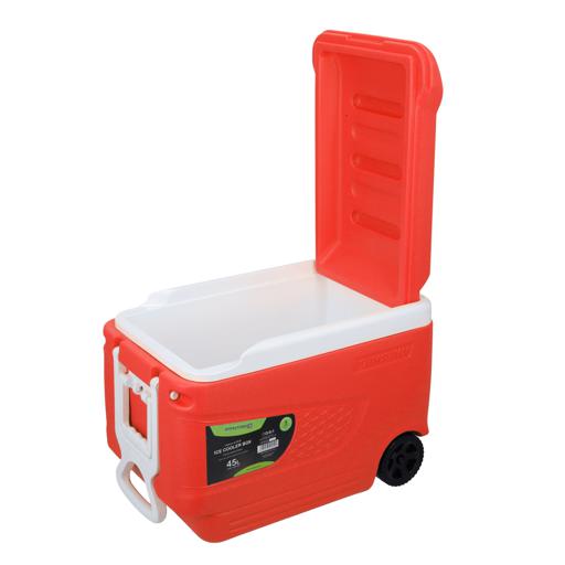 display image 9 for product Insulated Ice Cooler Box, 45L Portable Ice Chest, RF10482 | 3 Layer PP-PU-HDPE | Premium Quality Polymer | Thermal Insulation | Ice Cooler with Wheels & Handle