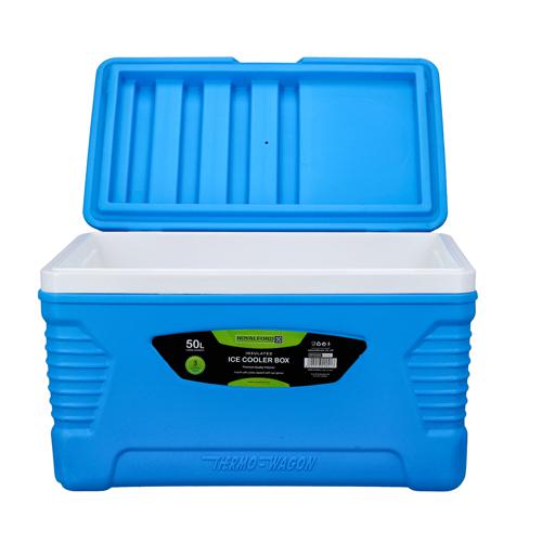 display image 8 for product Insulated Ice Cooler Box, 50L Portable Cooler Box, RF10483 | 3 Layer PP-PU-HDPE | Premium Quality Polymer | Thermal Insulation Cooler Box