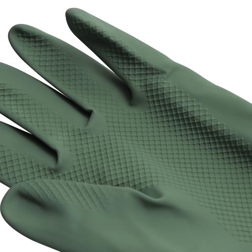 display image 7 for product Cleaning Gloves, Natural Latex Comfortable Gloves, RF10491 | 2pcs Reusable Convenient Grip Gloves | Non-Slip Surface & Long Sleeves for Kitchen Cleaning/ Working/ Gardening