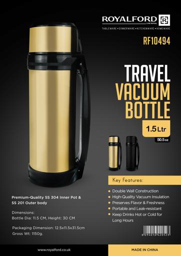 1.5L Thermos Bottle Portable Vacuum Flask Insulated Tumbler