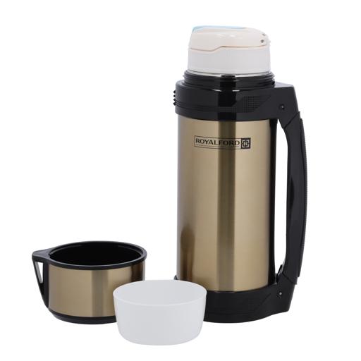 display image 6 for product Travel Vacuum Bottle, Double Wall Insulation, 1.8L, RF10495 | Stainless Steel Vacuum Bottle | Keeps Drink Hot or Cold for Hours | Stainless Steel Thermos for Cold & Hot Beverages