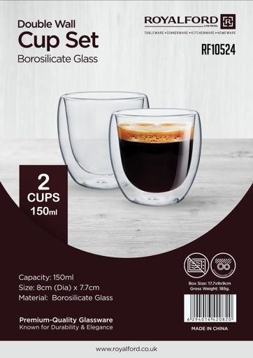 Wide Double Wall Borosilicate Glass Espresso Cup - World Market