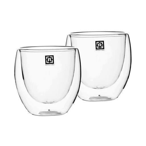 Royal Ford Borosilicate 2Pcs Double Wall Cup Set 300ML