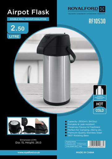 Double Wall Stainless Steel Vacuum Thermal Coffee Airpot Flask