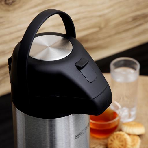 display image 2 for product Airpot Flask, Double Wall Vacuum Insulation, 2500ml, RF10530 | Durable Stainless Steel Inner Pot | Portable & Leak-Resistant | Perfect for Camping, Hiking Etc