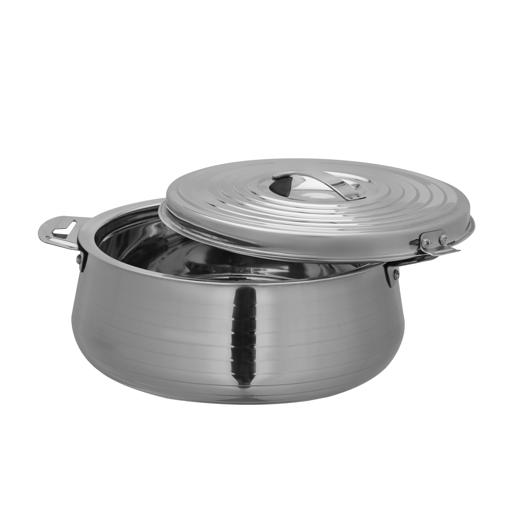 display image 4 for product Hilux Double Wall Stainless Steel Hot Pot, 3500ML, RF10534 | Firm Twist Lock | Strong Handles with Heavy-Duty Rivets | Steel Serving Pot, Steel Chapati Storage Box, Roti Serving Pot