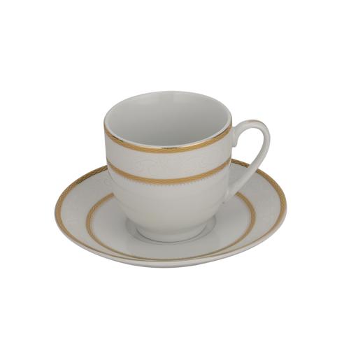 display image 5 for product Cup & Saucer Set, Food Grade Material , 180ml Cup, RF10553 | Mocha Cup, Turkish Coffee Cup, 6pcs Each Cup and Saucer | Freezer Safe & Chip Resistant