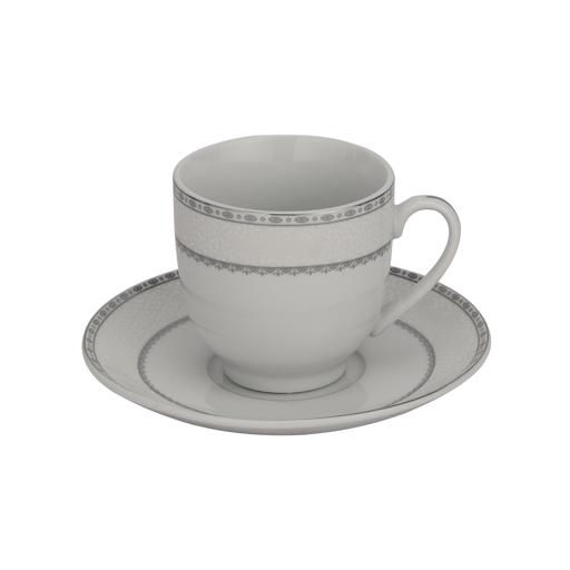 display image 5 for product Cup & Saucer Set, Food Grade Material, 180ml Cup, RF10554 | Mocha Cup, Turkish Coffee Cup, 6pcs Each Cup and Saucer | Freezer Safe & Chip Resistant | Premium Porcelain