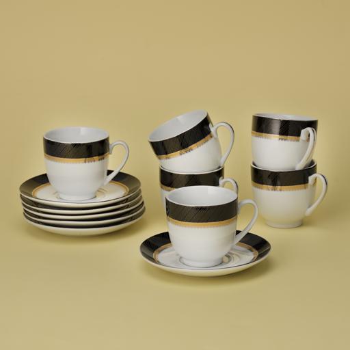 display image 3 for product Royal Ford  12Pcs Tea Cup and Saucer Set