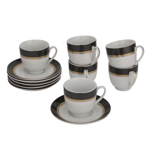 display image 6 for product Royal Ford  12Pcs Tea Cup and Saucer Set