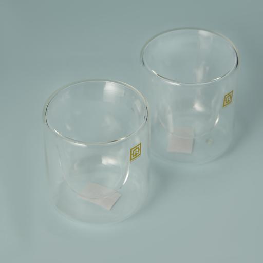 2pcs coffee mugs glass small measuring cup clear cups glass Glass