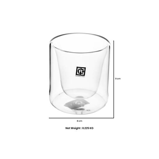 2pcs Clear Glass Cup, Modern Heat-Resistant Water Cup For Work