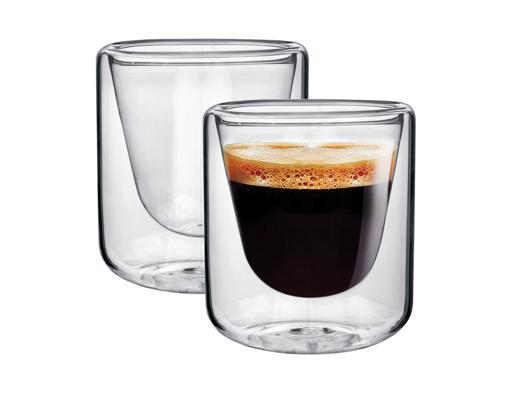 Transparent 200 ML Double Wall Coffee Glass Mug