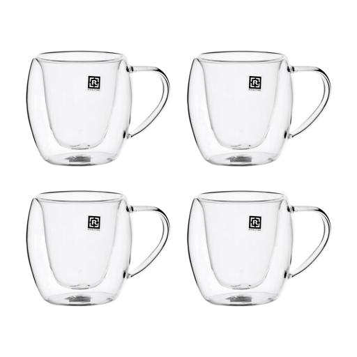 Royal Ford Borosilicate 2Pcs Double Wall Cup Set 300ML