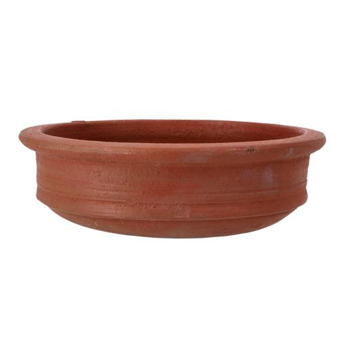 display image 0 for product Flat Fish Curry Pot, Handmade Natural Clay Pot, RF10575 | Can be used on Gas Stove or Open Fire | Earthen Handi/ Mitti Ke Bartan/ Clay Pot for Cooking & Serving