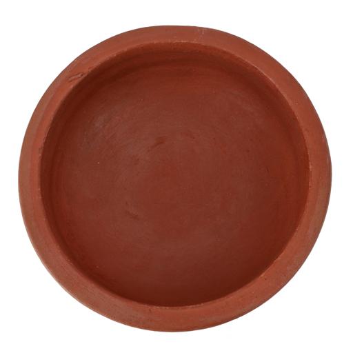 display image 5 for product Flat Fish Curry Pot, Handmade Natural Clay Pot, RF10575 | Can be used on Gas Stove or Open Fire | Earthen Handi/ Mitti Ke Bartan/ Clay Pot for Cooking & Serving