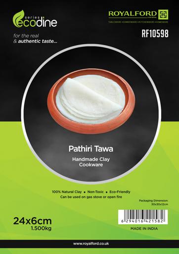 display image 7 for product Pathiri Tawa, Handmade Clay Cookware, Eco-Friendly, RF10598 | 100% Natural Clay | Non-Toxic | Earthen/Clay Pottery Roti Tawa/ Frying Pan/ Appa Chatty Cooking and Serving