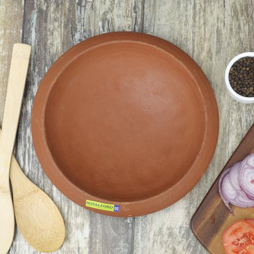 display image 4 for product Pathiri Tawa, Handmade Clay Cookware, Eco-Friendly, RF10598 | 100% Natural Clay | Non-Toxic | Earthen/Clay Pottery Roti Tawa/ Frying Pan/ Appa Chatty Cooking and Serving