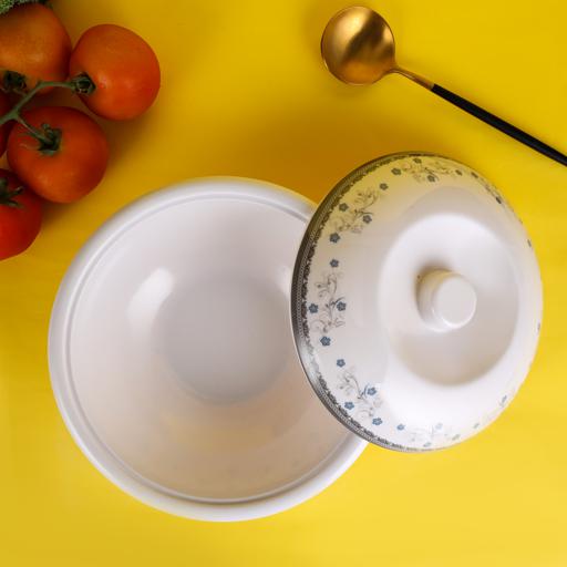 Bowl Glass Bowls Soup With Salad Cereal Serving Lid Dessert Pasta